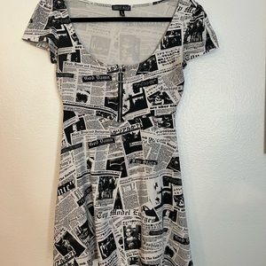 Newspaper mini dress